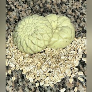 2 Bars Oatmeal Lemon Cookies  Soap Bars Handcrafted Miss Val’s Heavenly Scents